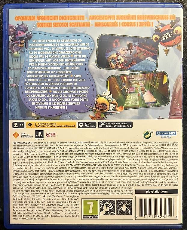Sony Giochi: Sony Sackboy: A Big Adventure PS5 – Usato da Bern venduto da JoVee 1