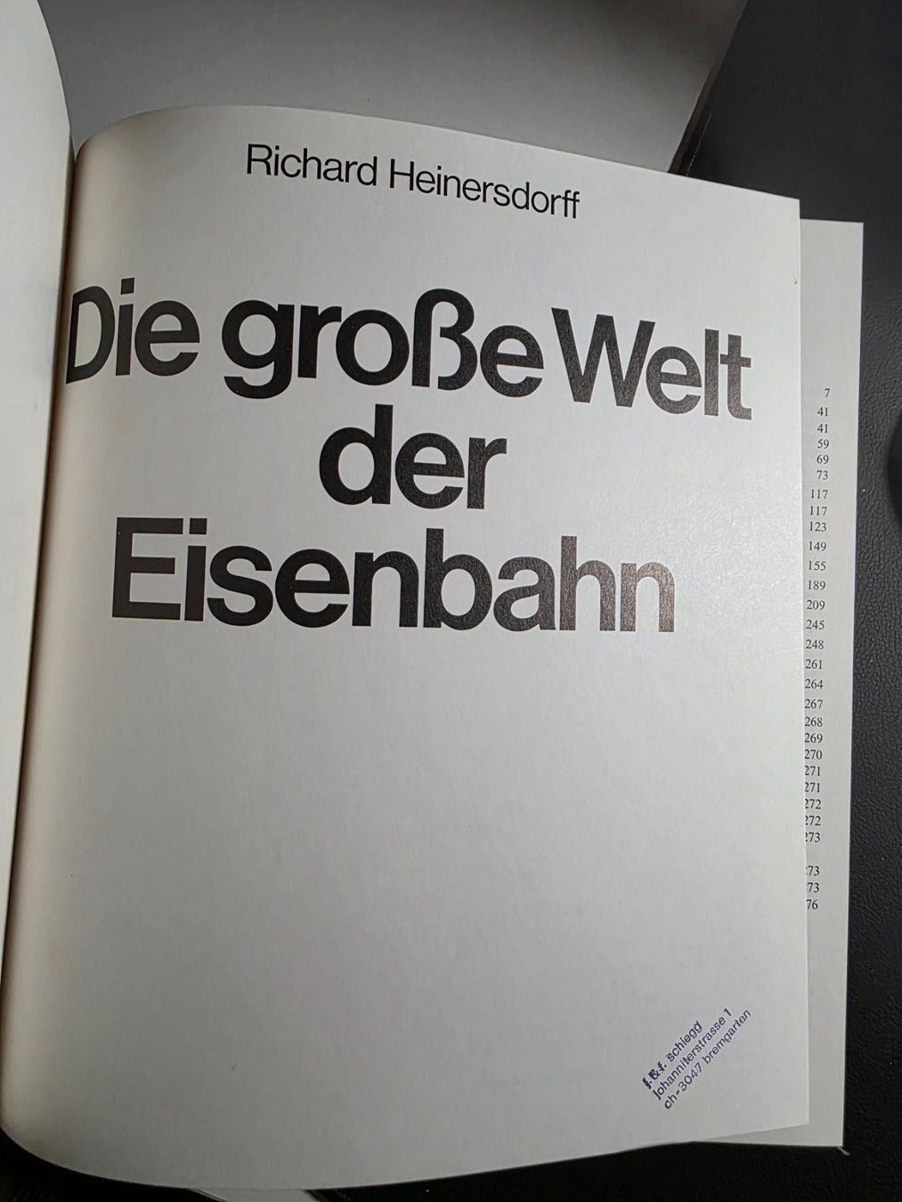 Bücher: Die grosse Welt der Eisenbahn - Richard Heinersdorff - 1985 – Gebraucht aus Walterswil BE von Lonitti