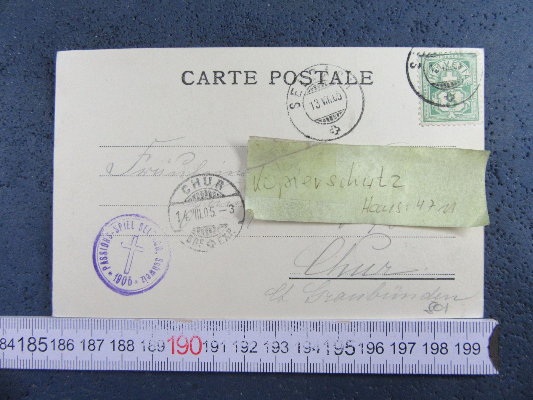 Cartoline postali: SELZACH 1905 SO PASSIONSSPIELE "CHRISTUS" – Usato da Ettingen venduto da Hausi4711 1