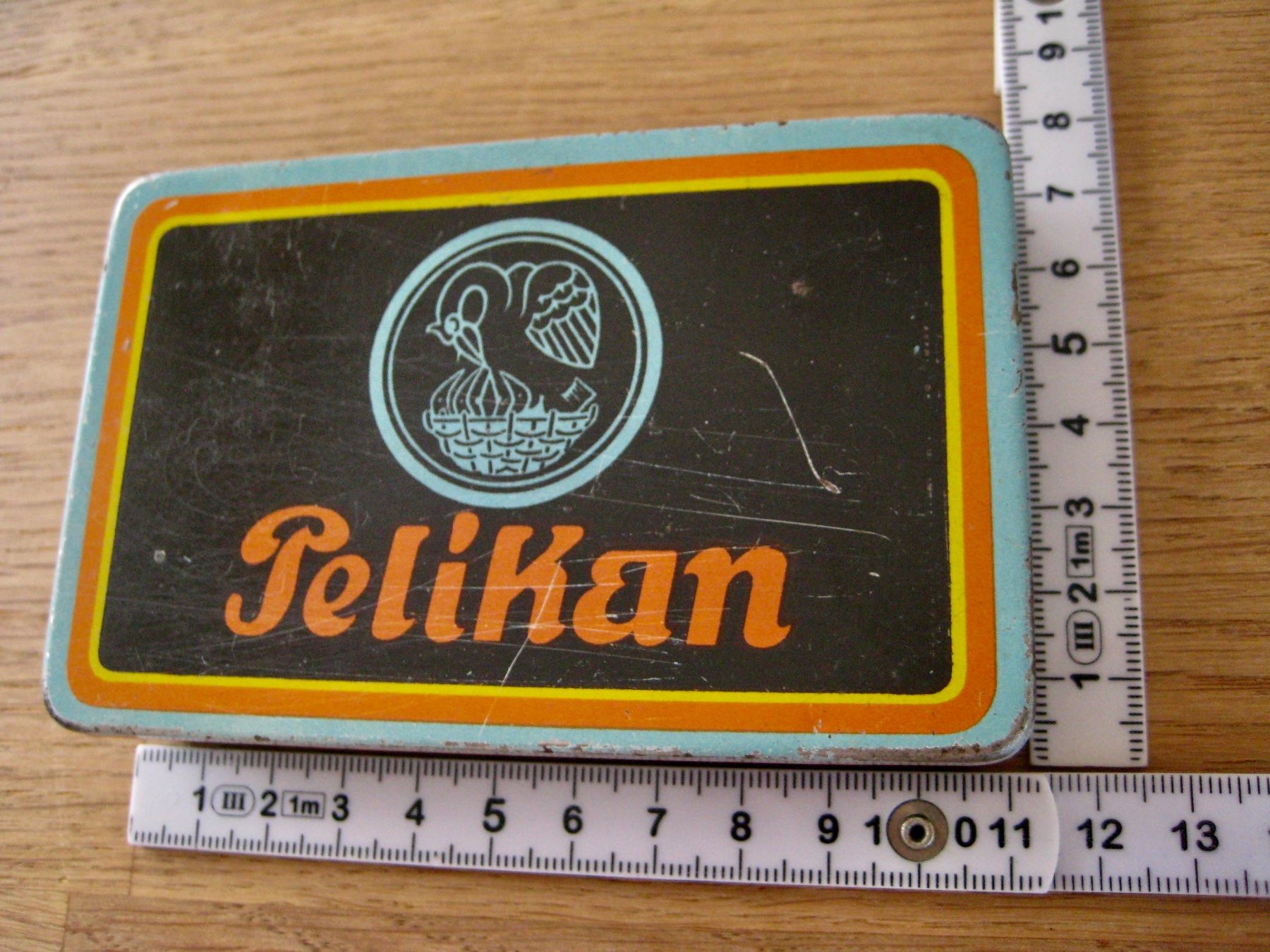 Dosen: Antike Pelikan Blechdose – Gebraucht aus Langendorf von Happy11 7