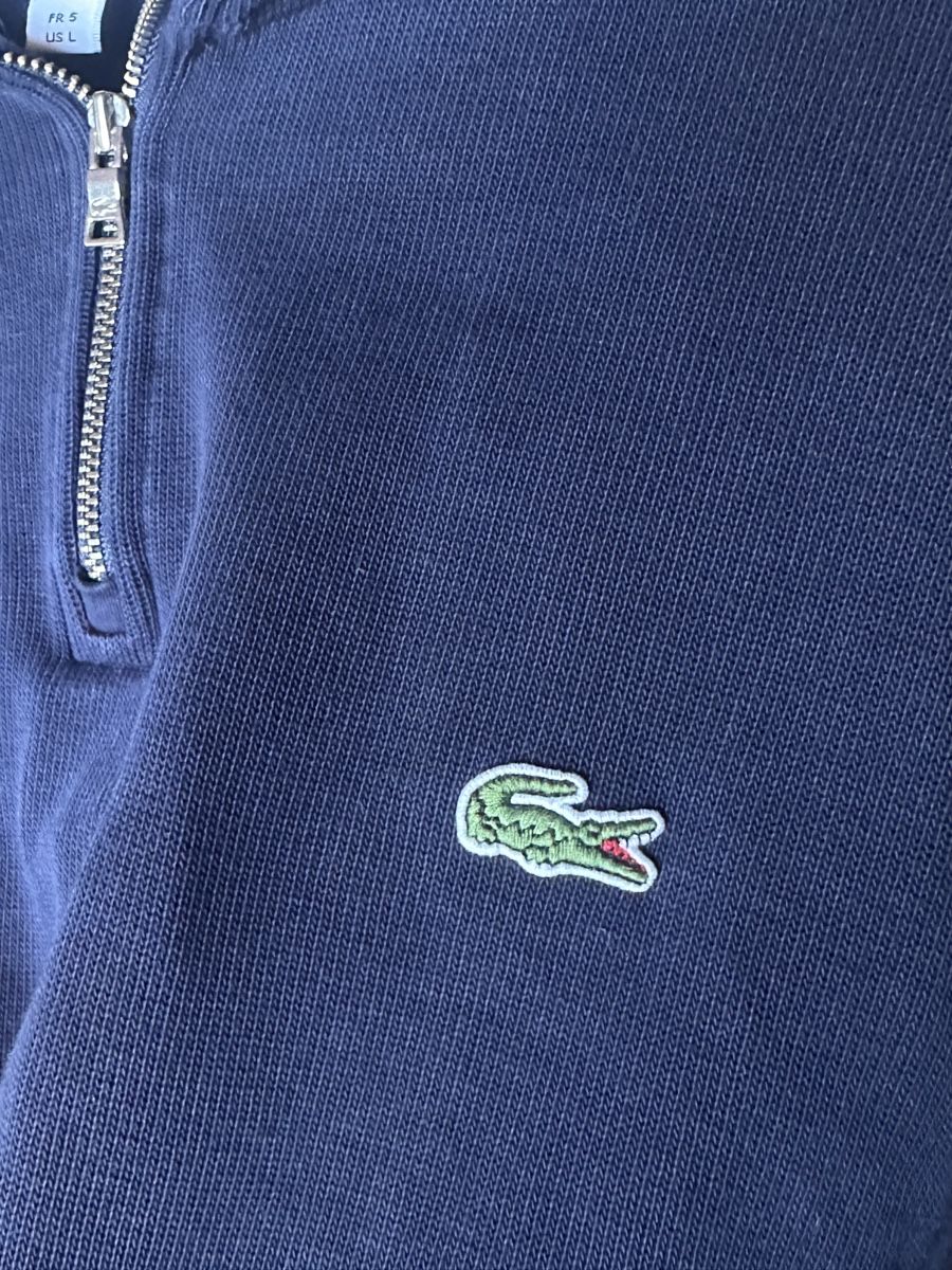 Lacoste Maglioni & Felpe: Navy blue 1/4 Zip Lacoste Crewneck – Usato da Villars-Burquin venduto da Iliasso 1