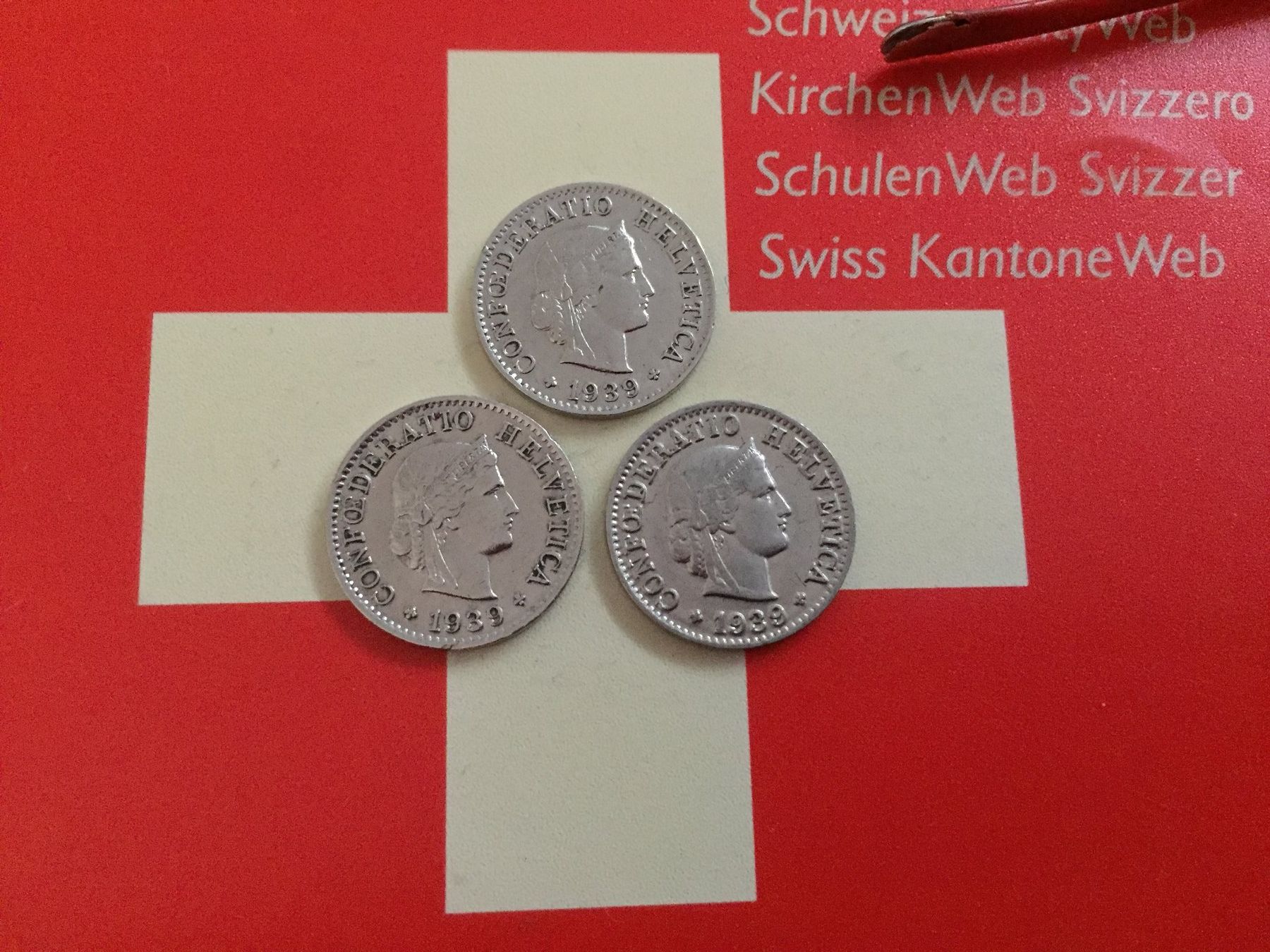 Tutti le monete: 5 Rappen - TRIO 1939 Ni – Usato da Elsau venduto da herbybay 3