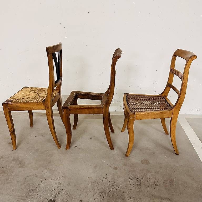 Sedie: 3 Biedermeier-Stühle – Usato da Zürich venduto da punch 2