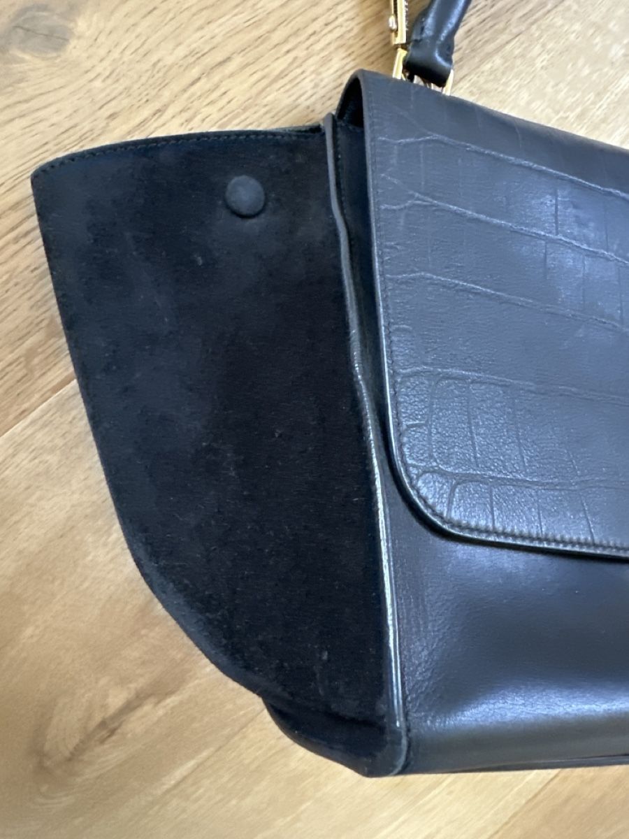 Celine Taschen für Damen: Sac à main Céline Trapèze cuir daim noir  – Gebraucht aus Commugny von rus_my8v 4