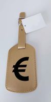 Goldener Kofferanhänger mit €-Zeichen, Neu!