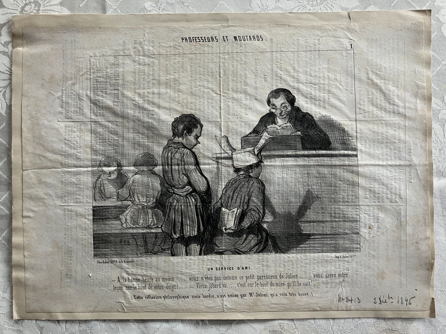 Incisioni: Daumier, Original 1845 – Usato da Männedorf venduto da Amleto3