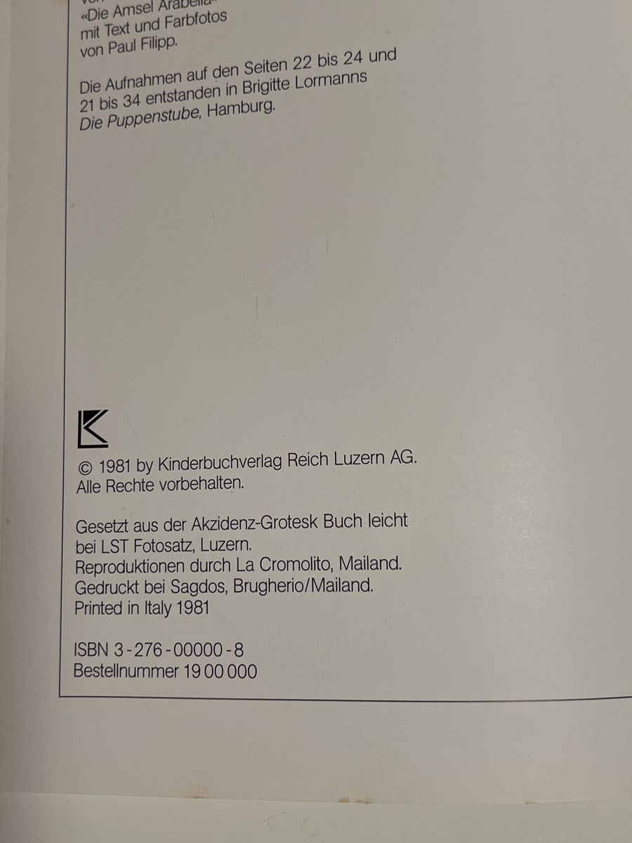 Libri: Sigrun Asshauer: Aschenpummel, Kinderbuch von 1981 – Usato da Schliern b. Köniz venduto da Corinu59 2
