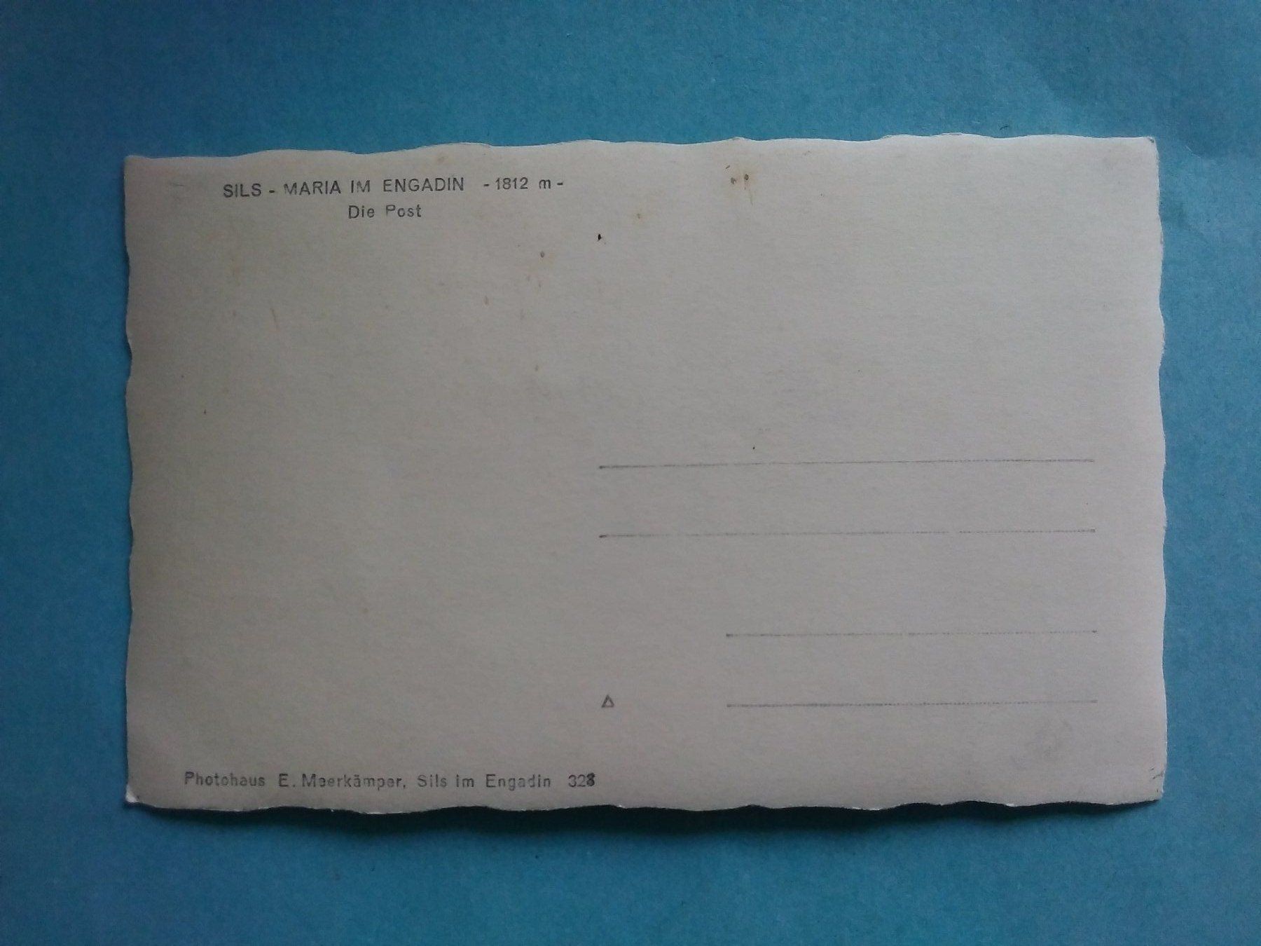 Cartoline postali: GR Sils-Maria Postgebäude Oldtimer Engadin – Usato da Appenzell venduto da lama19 1