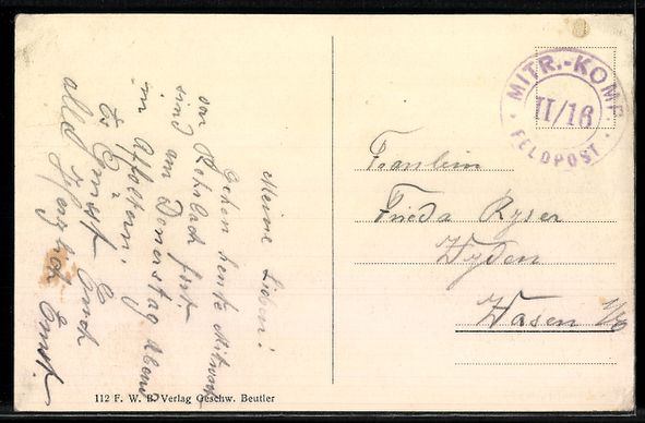 Cartes postales: AK Rohrbach, Ortsansicht mit Kirche – D'occasion à Berlin par bartko-reher 1