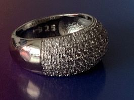 Silberring 1000 Glitzer (53)