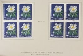 1958, Geschenkheft Pro Juventute ET, im 4-Block Kt. 70.-++