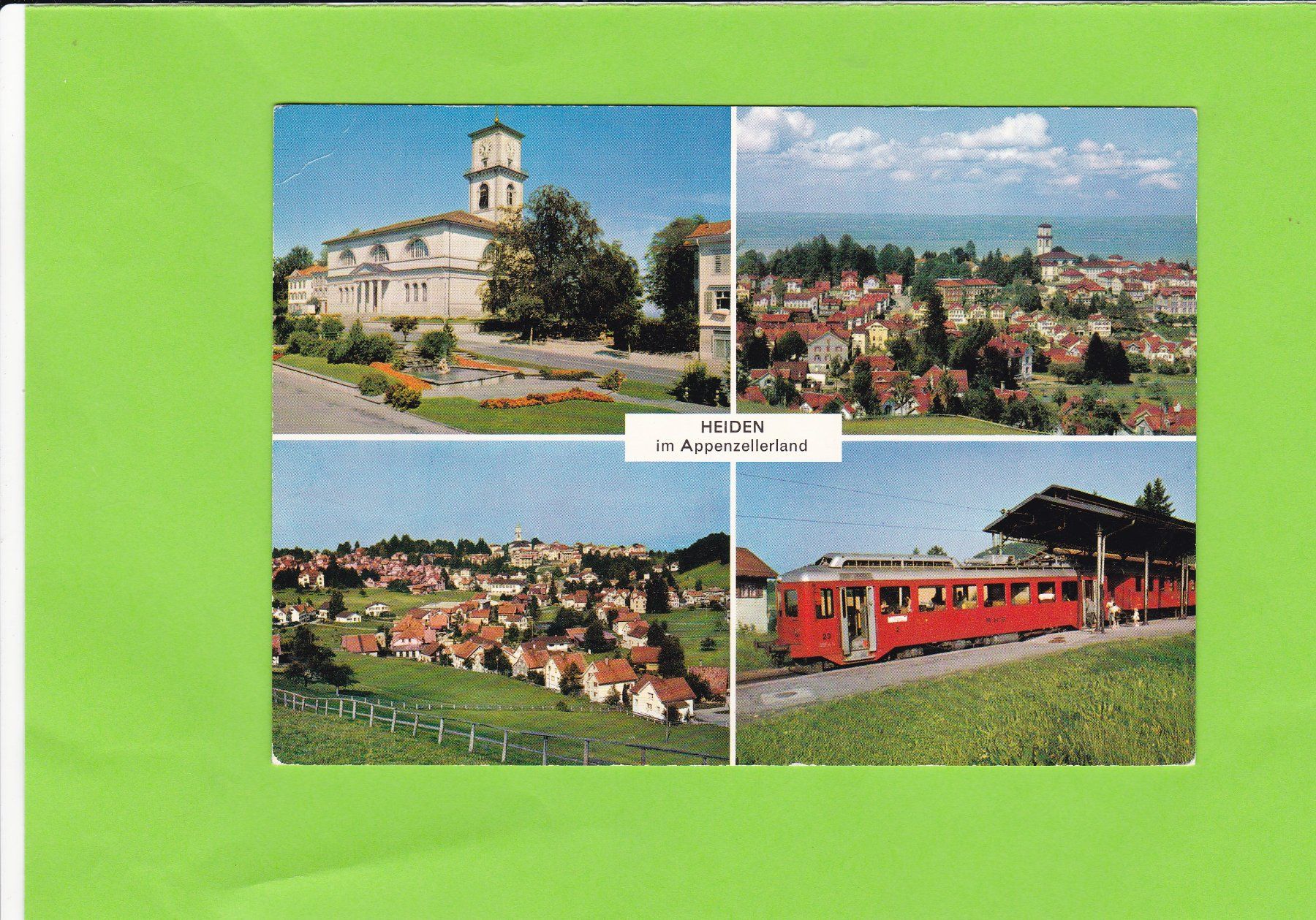 Cartoline postali: Heiden mit Bergbahn – Usato da St. Peterzell venduto da neckertal