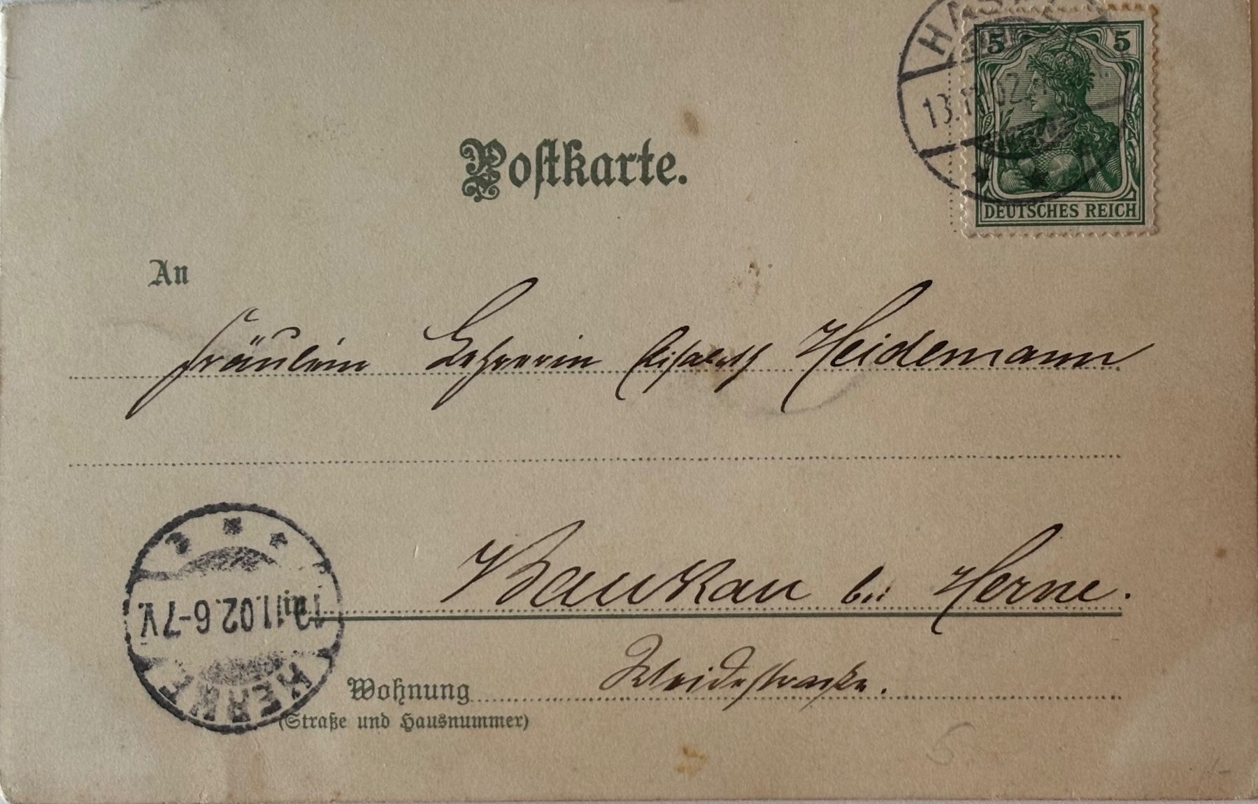 Ansichtskarten: Gänse, 1902 – Gebraucht aus Frauenfeld von Merk52 1