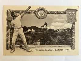 Postkarte Verbands-Turnfest Illnau ZH 1921
