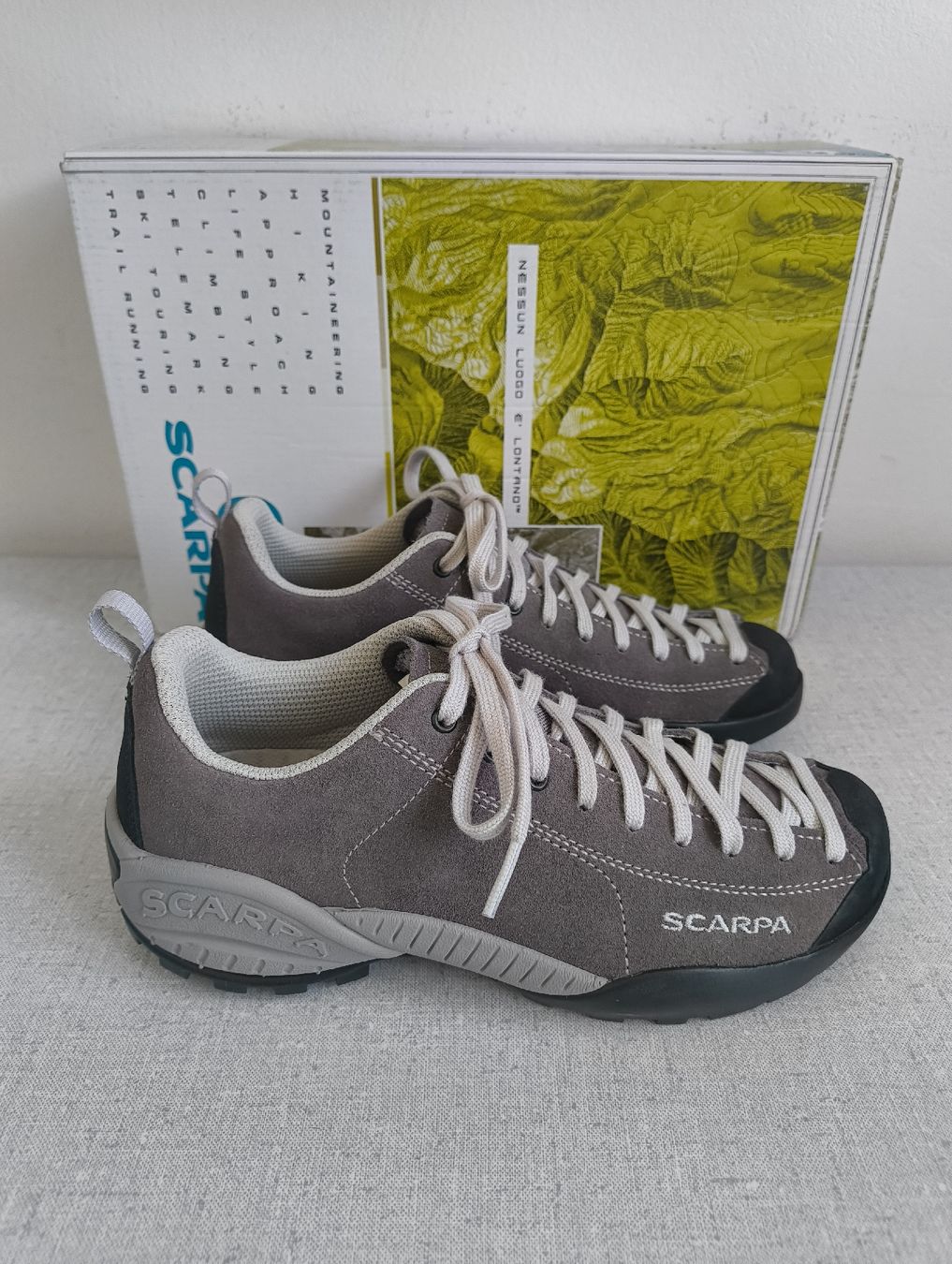 Scarpa Damenschuhe: Scarpa Mojito  Grösse 37 Stahl Grau mit Box – Neu und originalverpackt aus Uitikon Waldegg von PJLS1
