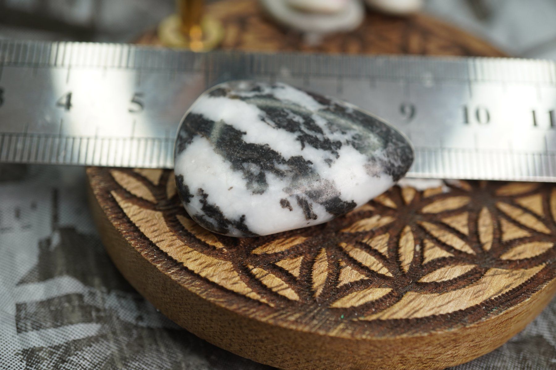 Mineralien & Heilsteine: Zebra Stone   Scheibenstein      ab 1.-    Aus  Räumung – Neu und originalverpackt aus Eschenbach SG von topstone 6