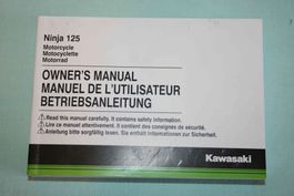 Original Betriebsanleitung Kawasaki Ninja 125. BX 125 AK
