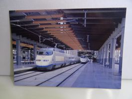 Postkarte TGV RENFE 100 ,8800 kW 300 km/h Madrid August 1992