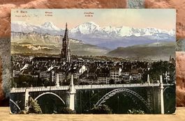 1910 - KORNHAUSBRÜCKE & MÜNSTER mit Alpenpanorama