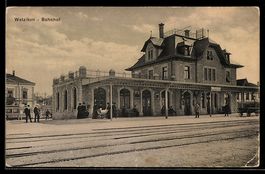 AK Wetzikon, Partie am Bahnhof, 1921