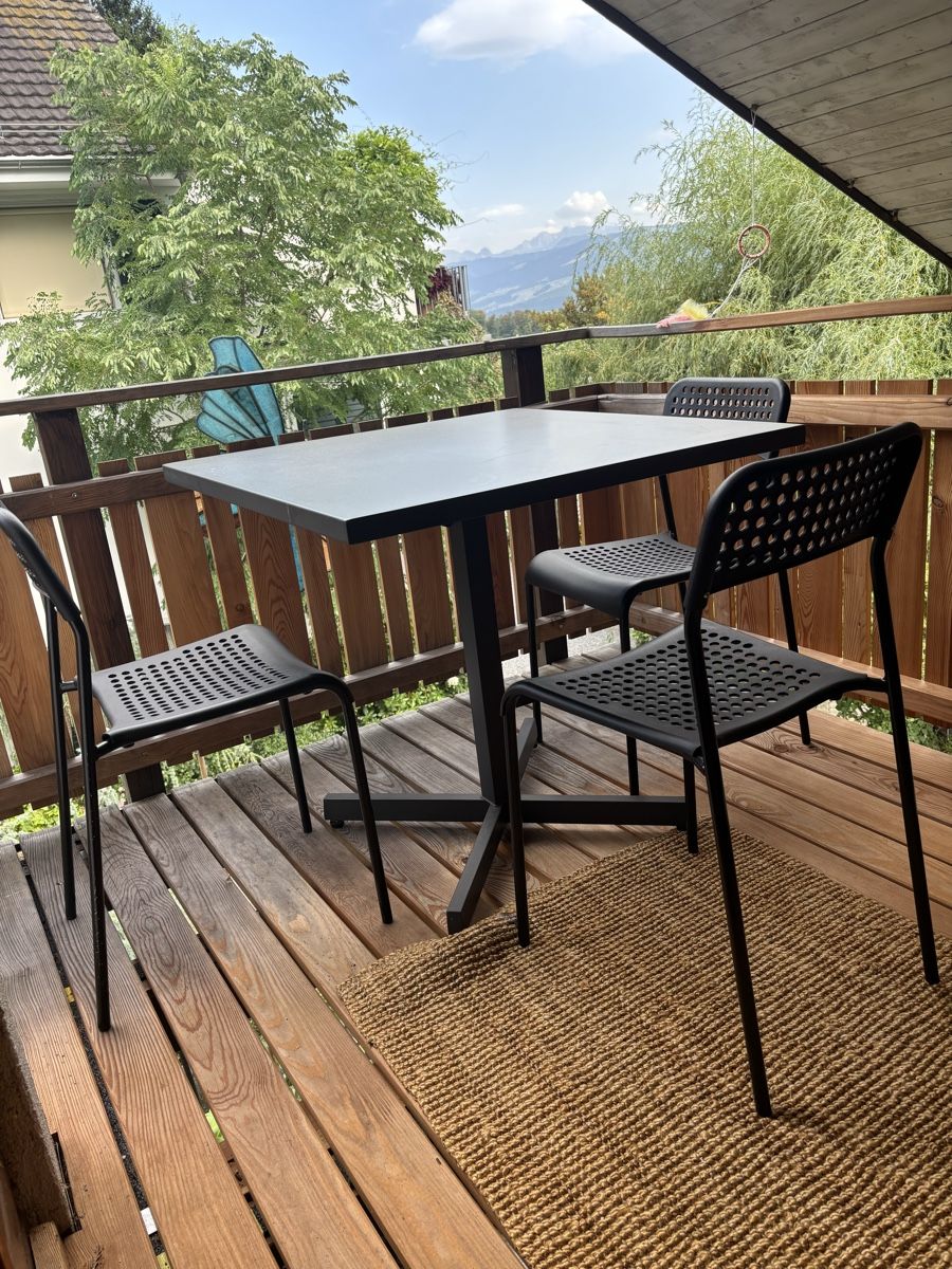 Set de table et chaises: Gartentische & -stühle anthrazit   – D'occasion à Stäfa par DLPT_16
