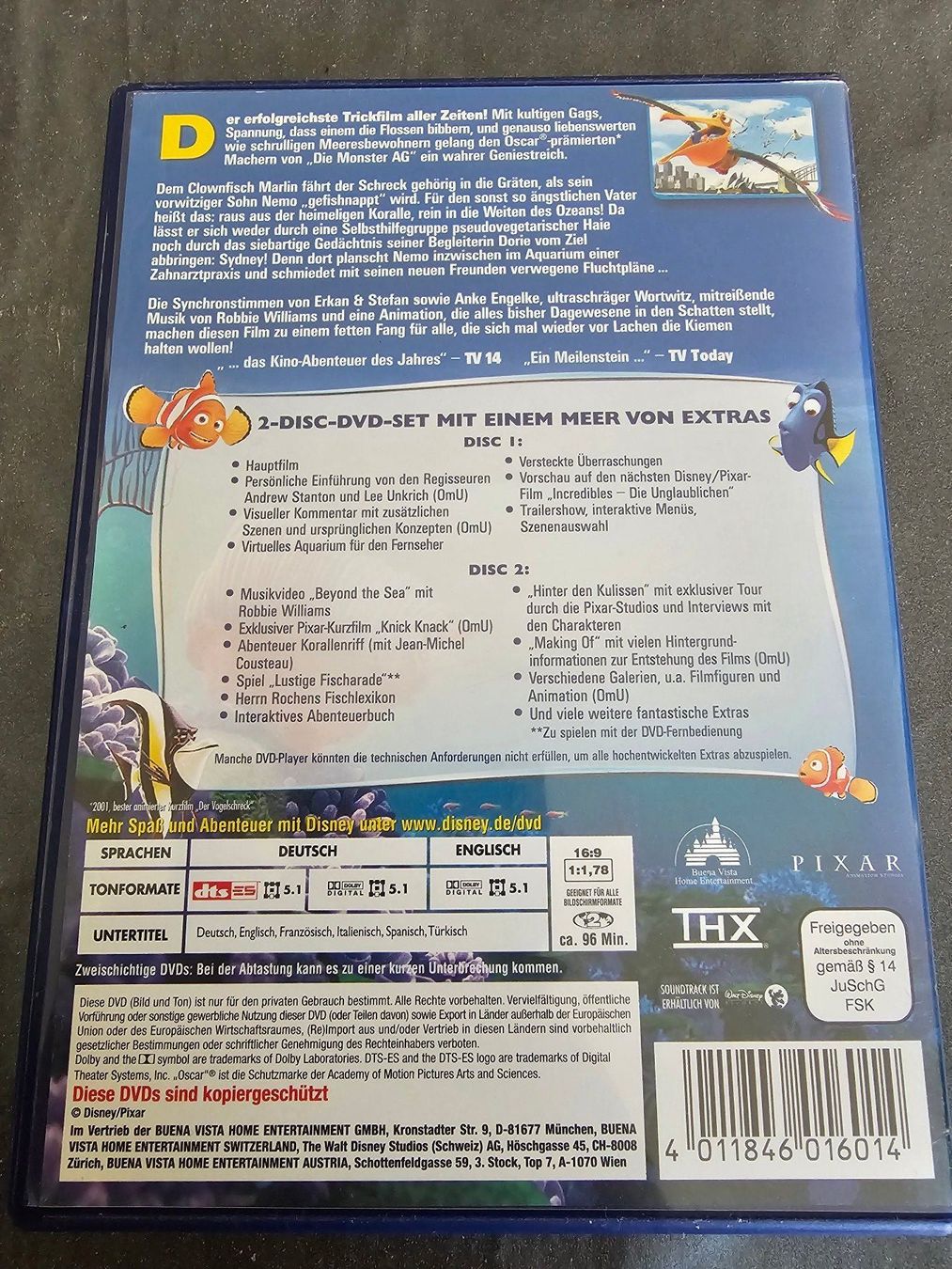 Tutti i DVDs: 2 DVD - Findet Nemo (Animation) – Usato da Biberist venduto da Foolio0 1