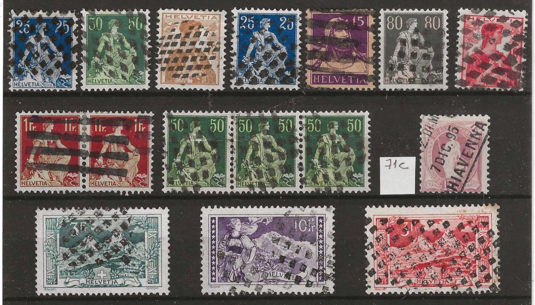 Tutti i francobolli: Lot Briefmarken mit Zoll - Stempel – Usato da Gümligen venduto da Geniusbuy