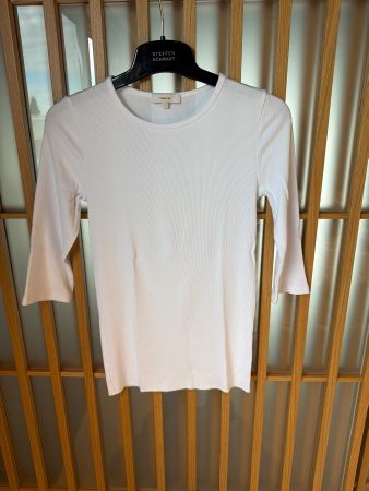 Damen Shirt Vince weiss gerippt Grösse S