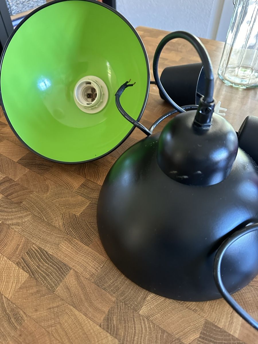Ikea Lampadari & plafoniere: Deux suspensions IKEA noir – Usato da Dully venduto da Gaby_bkz2