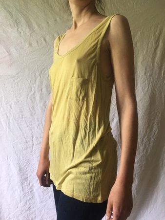 débardeur jaune viscose Rue Blanche 38