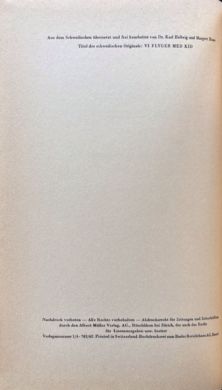 Libri: Ein Flugzeug reisst aus – Nuovo (secondo la descrizione) da Sarnen venduto da Livres 2