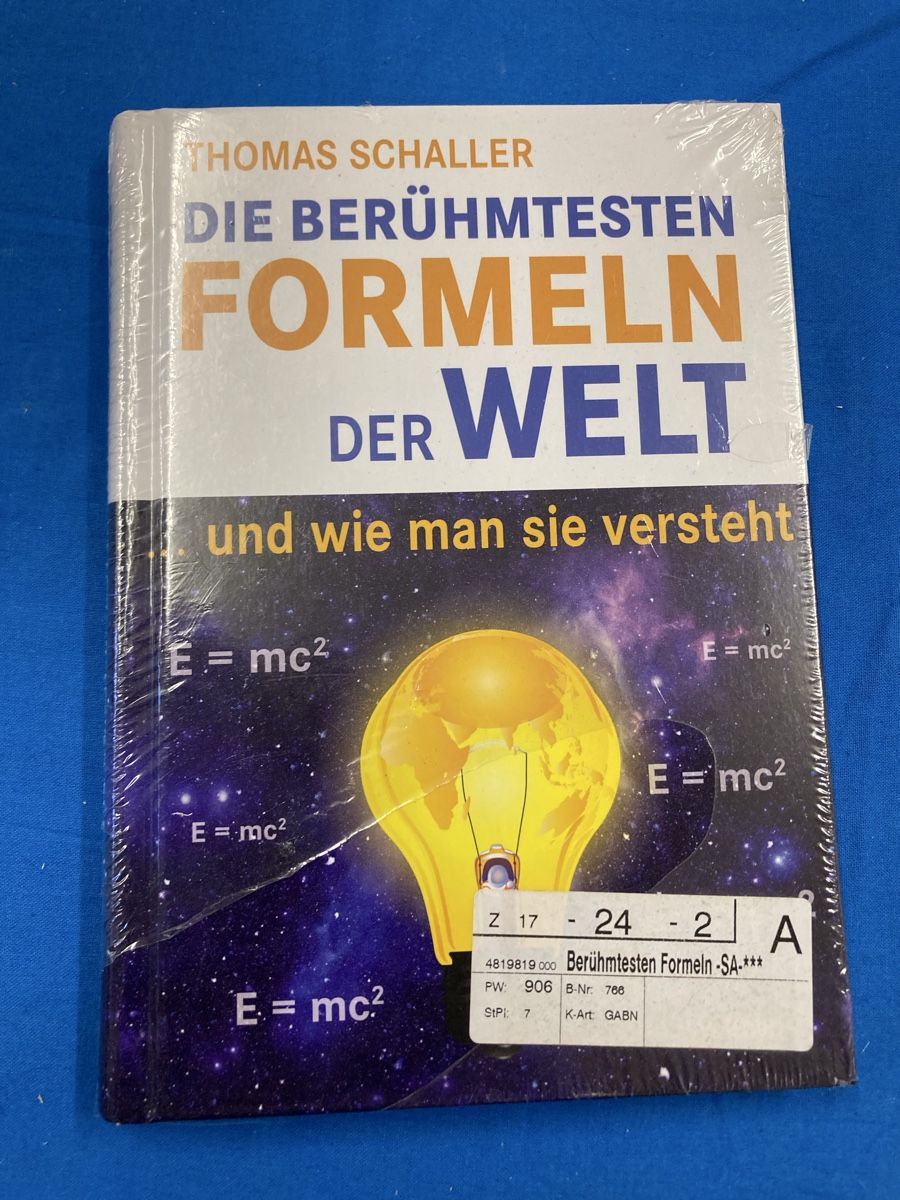 Livres: Buch "Die Berühmtesten Formeln der Welt" Thomas Schaller – Neuf avec emballage d'origine à Effingen par Fylarama