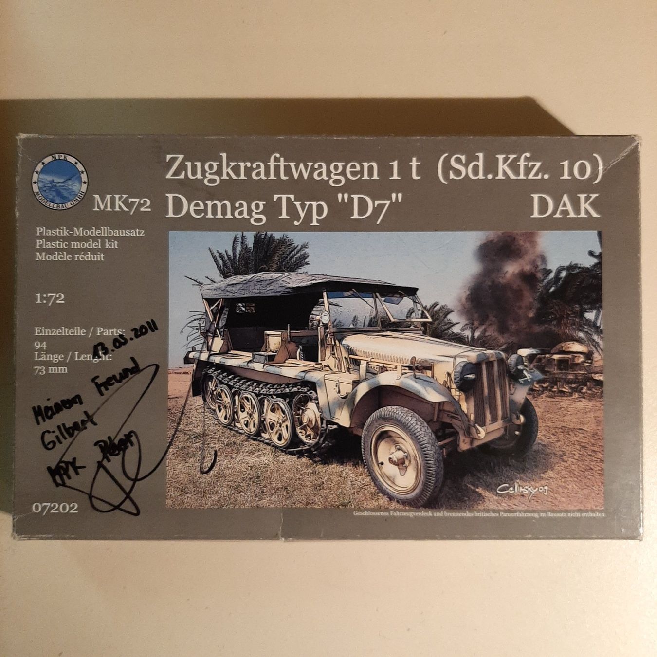 Modellbausätze & Standmodelle: 259 ... Sd.Kfz. 10 Demag D 7 ... MPK 07202 – Neu (gemäss Beschreibung) aus Bonstetten von Benibanny59
