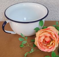 Neuwertig Gmünder Emaille Blumentopf Dekoration 