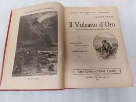 Il Vulcano d'Oro Giulio Verne edizione 1921