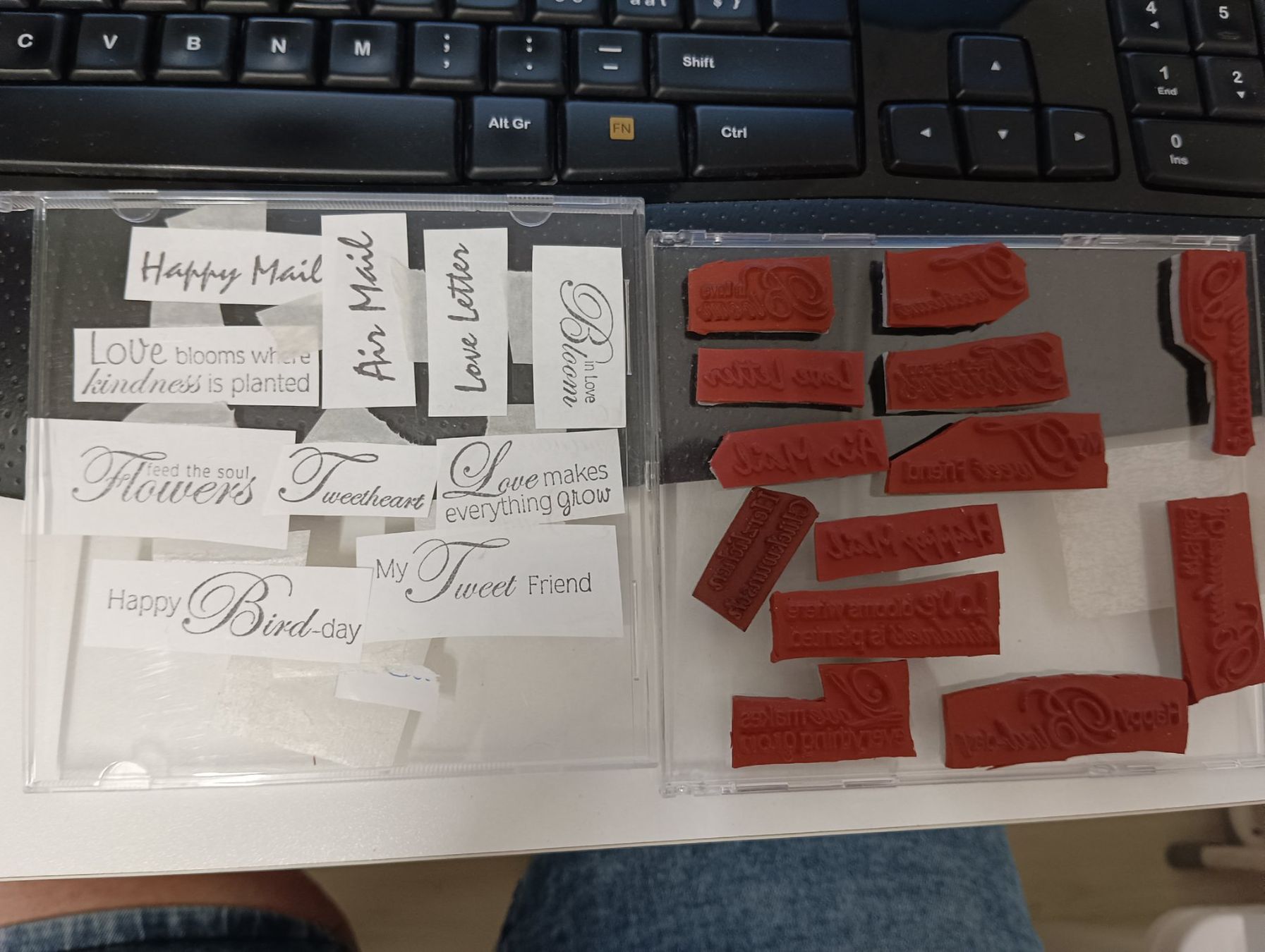 Timbri: Kleine Sprüche Stempel – Usato da Würenlingen venduto da Striga