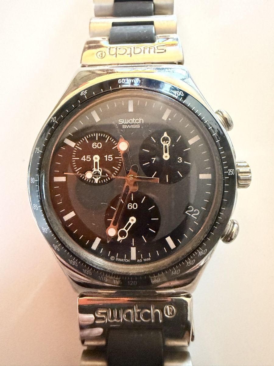 Swatch Uhren: Montre Swatch Irony Chrono Windfall 1999 – Gebraucht aus Etagnières von Sorciere 1