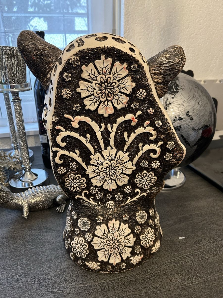 Sculture & Statue: Deko Leopard Kopf Skulptur aus Mexico, – Nuovo (secondo la descrizione) da Bettlach venduto da IvanaDuronjic 1