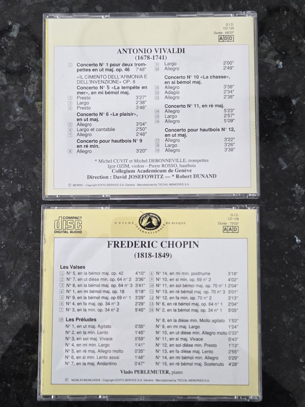 CD: Vivaldi/ Chopin  – Usato da Müntschemier venduto da Fee_00 1