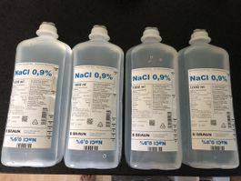 NaCl 0,9% Infusionslösung 1 Liter Braun Spüllösung Kochsalz