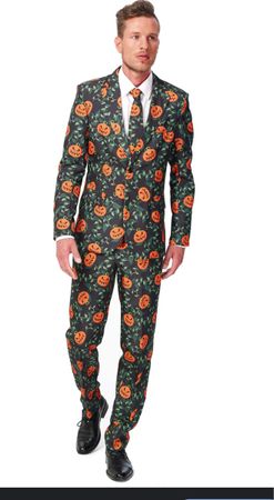 Suitmeister Pumpkin Kürbis Anzug Jacke S Halloween