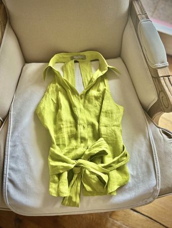Max Mara Leinen Bluse Gr. 36 Sommer-Trend