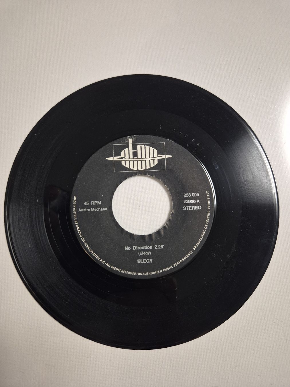 Dischi in vinile: ELEGY  - No Direction  - Pain - Single 7 , RAR – Nuovo (secondo la descrizione) da Uster venduto da newwave0 2