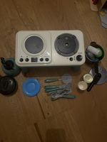 Kinderküche Spielküche Herd Töpfe Zubehör komplett Set