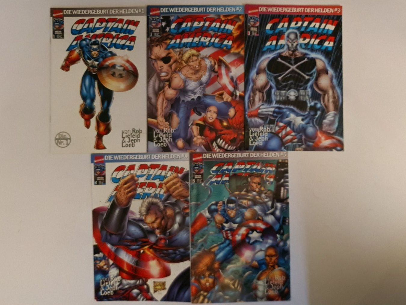 Fumetti: Captain America Comic Hefte 1-13, Marvel Deutschland – Usato da Aesch BL venduto da pri_fp8t 1