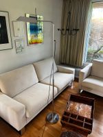 Designer Stehlampe Chrom schwenk- und ausziehbar