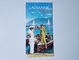 dépliant Lausanne-Ouchy en ITALIEN - 1954