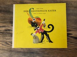 Vintage Kinderbuch der gestiefelte Kater 1. Auflage Leupin