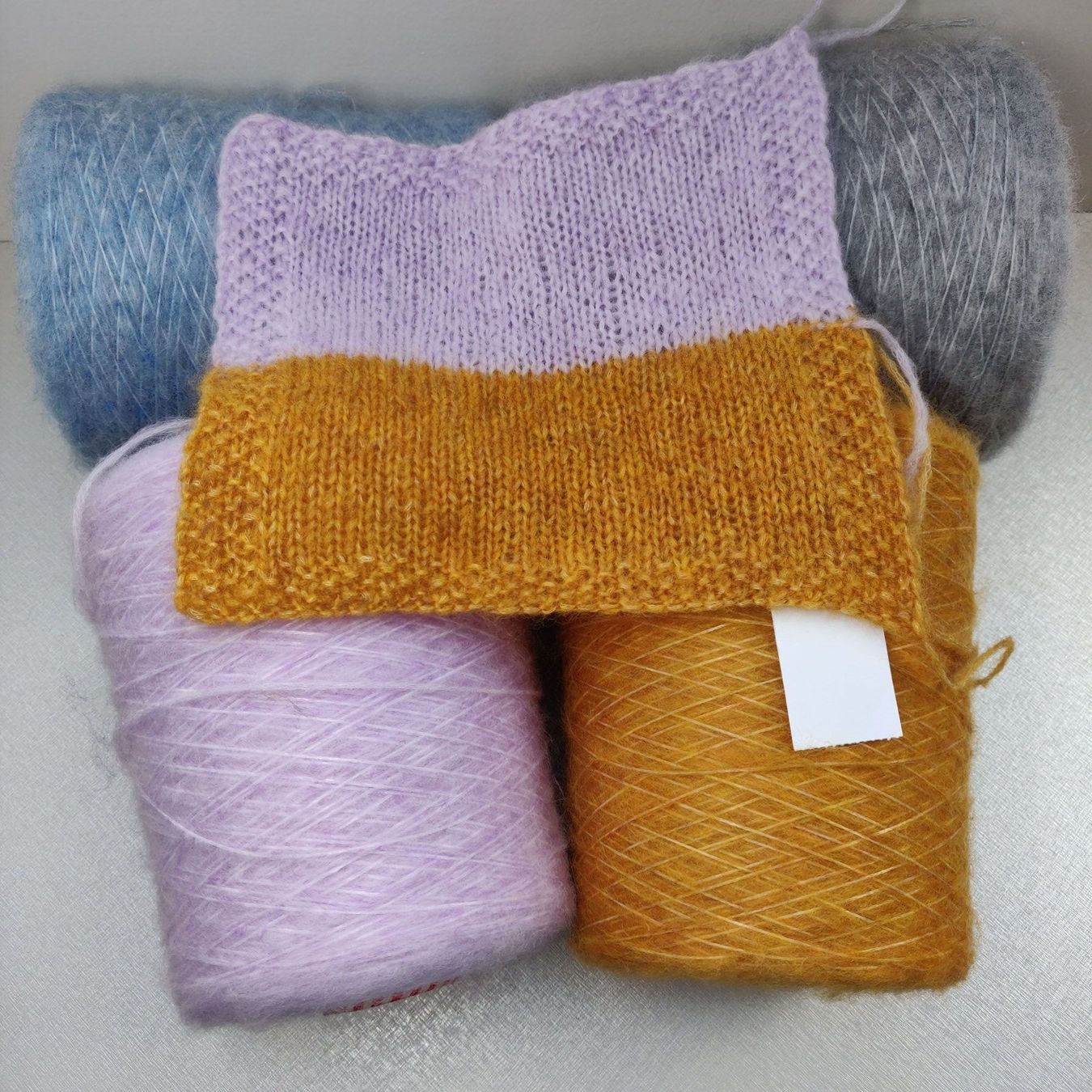 Wolle: Merino von  E. Miroglio, Charming flauschig 370g okra – Neu (gemäss Beschreibung) aus Lufingen von Rosenquarz7 6