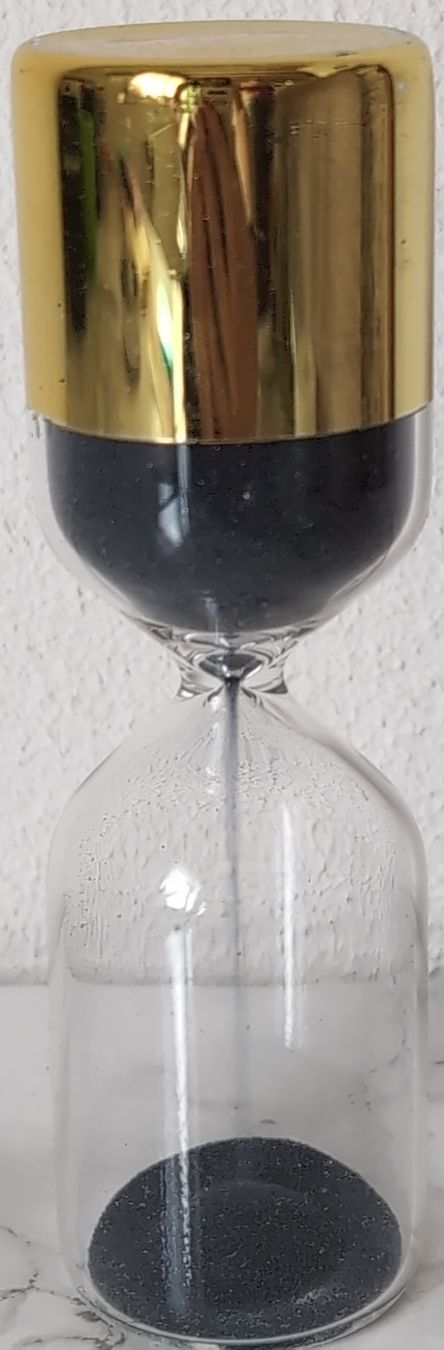 Orologi: Elegante Sanduhr, Gold-Schwarz – Usato da Ernetschwil venduto da iri_m8y8